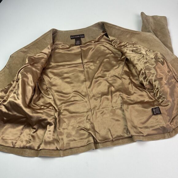 Vintage Floral Embroidered Suede Leather Jacket 14P Boho Festival Western Y2K - Picture 15 of 15